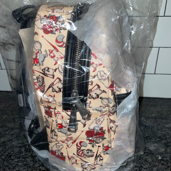 Loungefly Disney Alice in Wonder Tattoo AOP Limited Edition Mini Backpack New main image 4